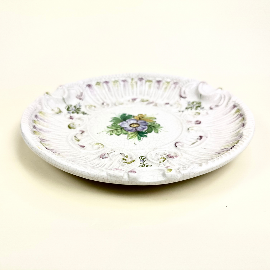 Hand Painted Floral Ashtray
