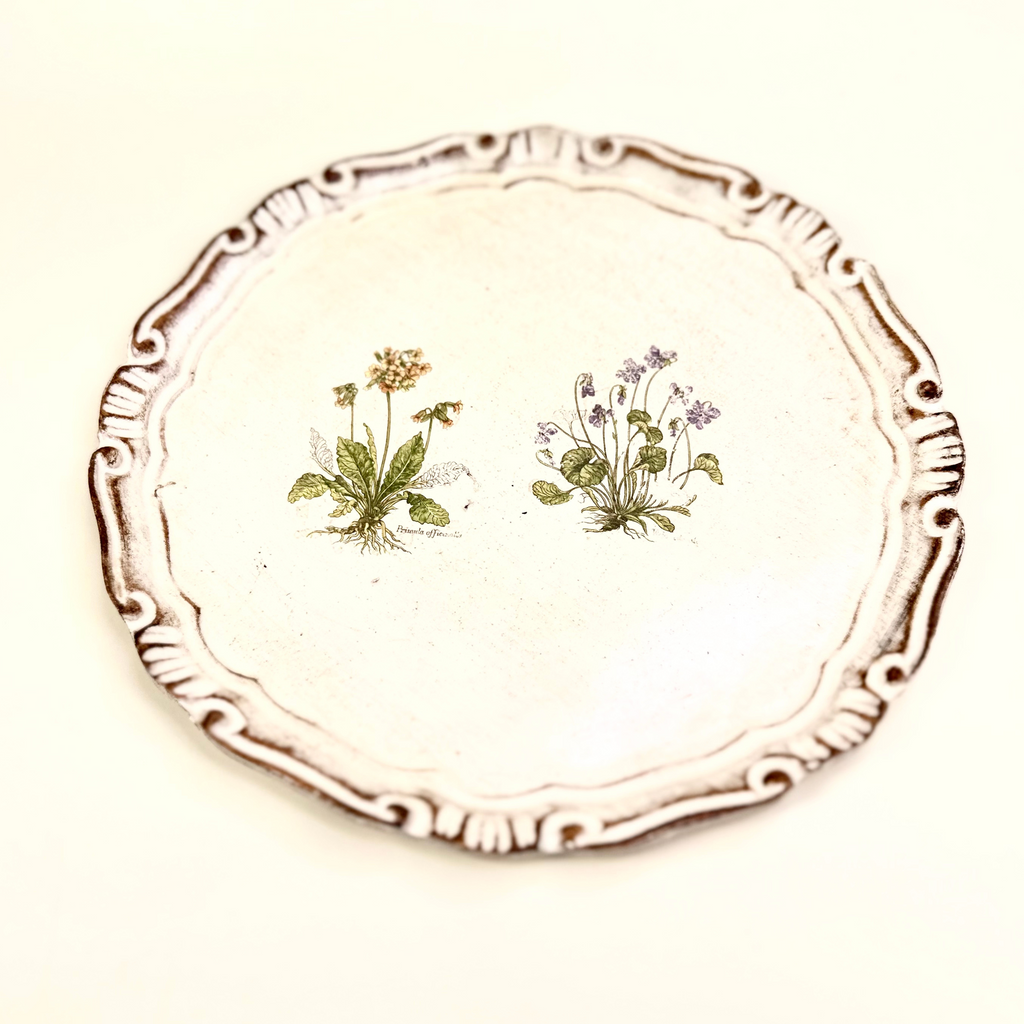 Italian Floral Painted Tray