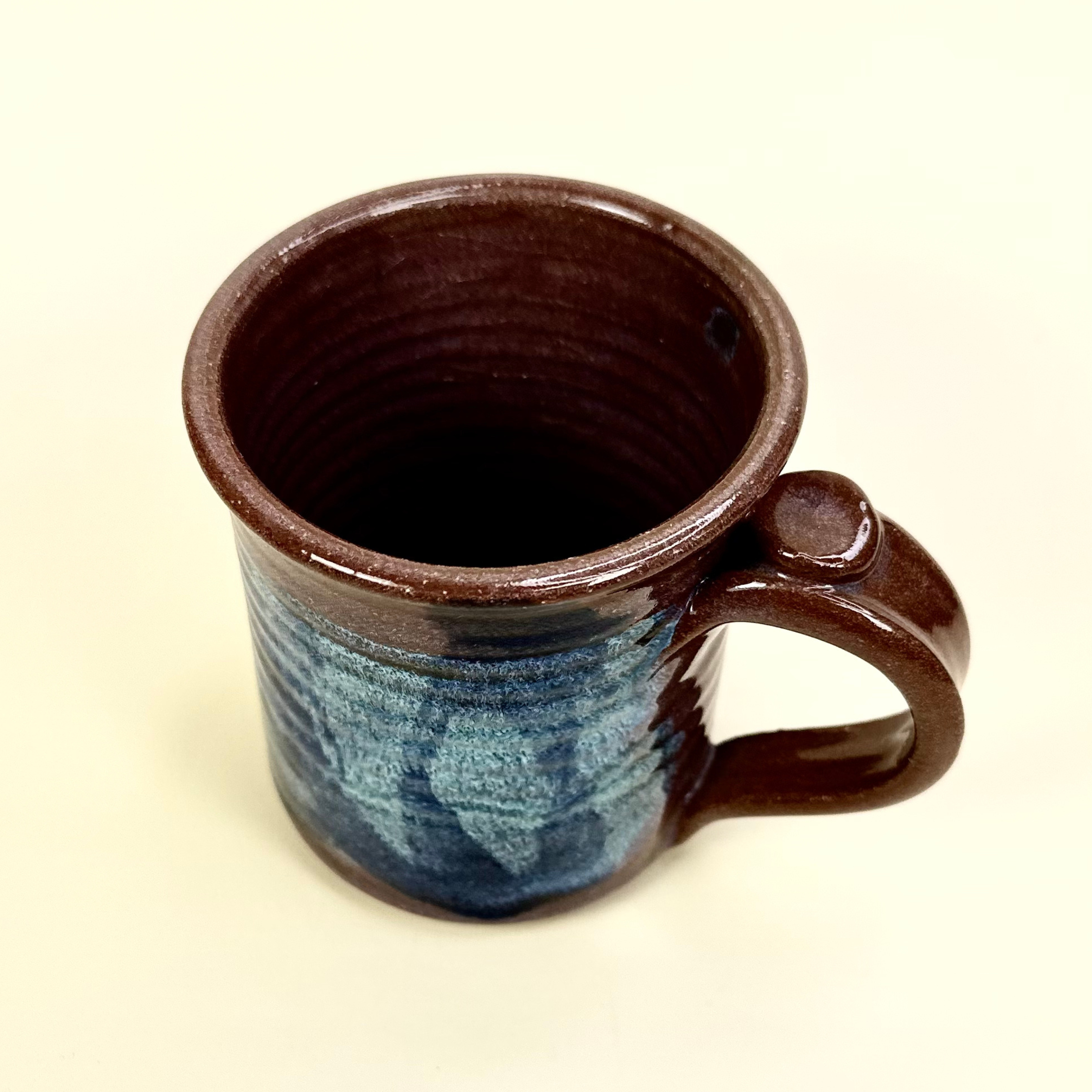 Studio Pottery Mug-Azure