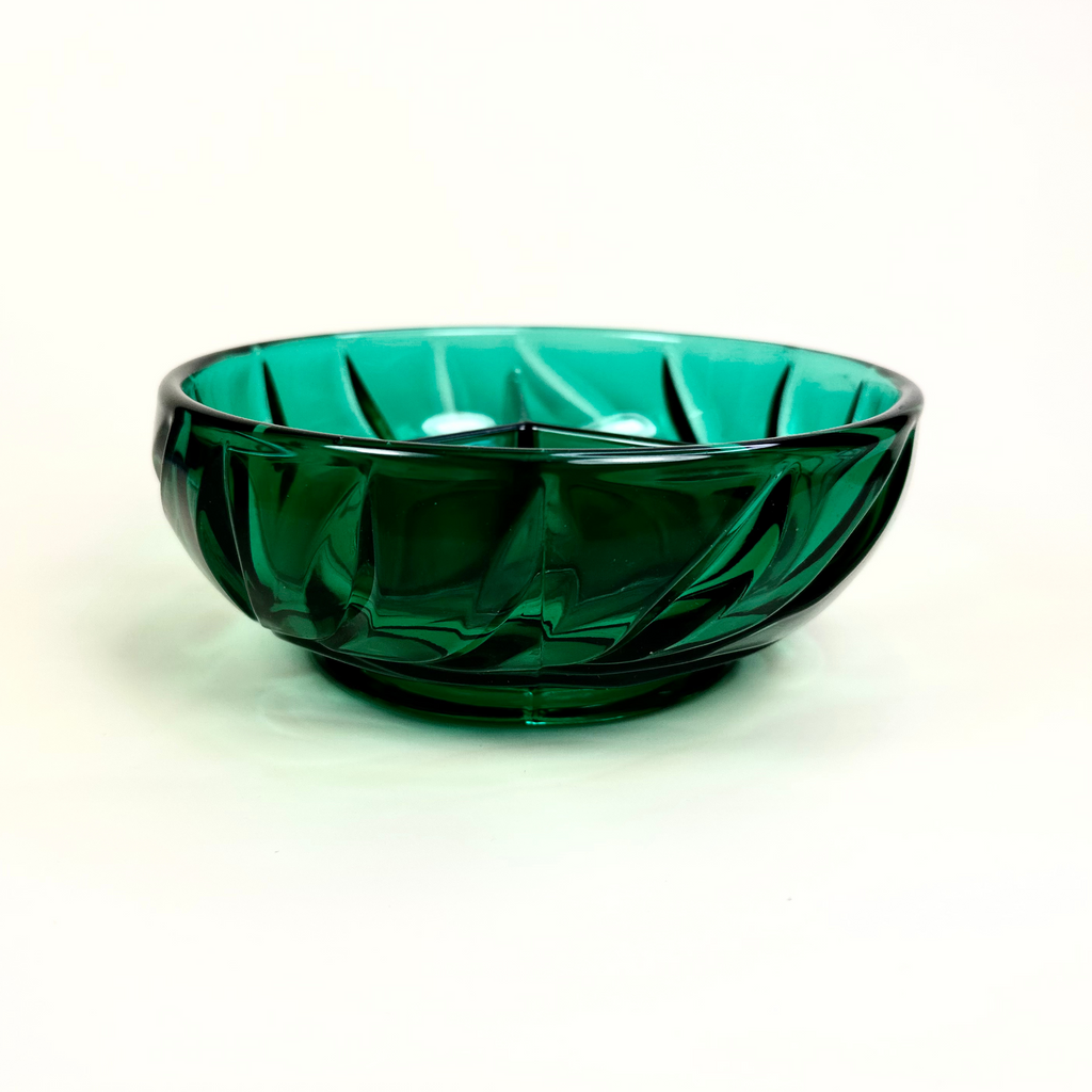 Emerald Green Divided Bowl