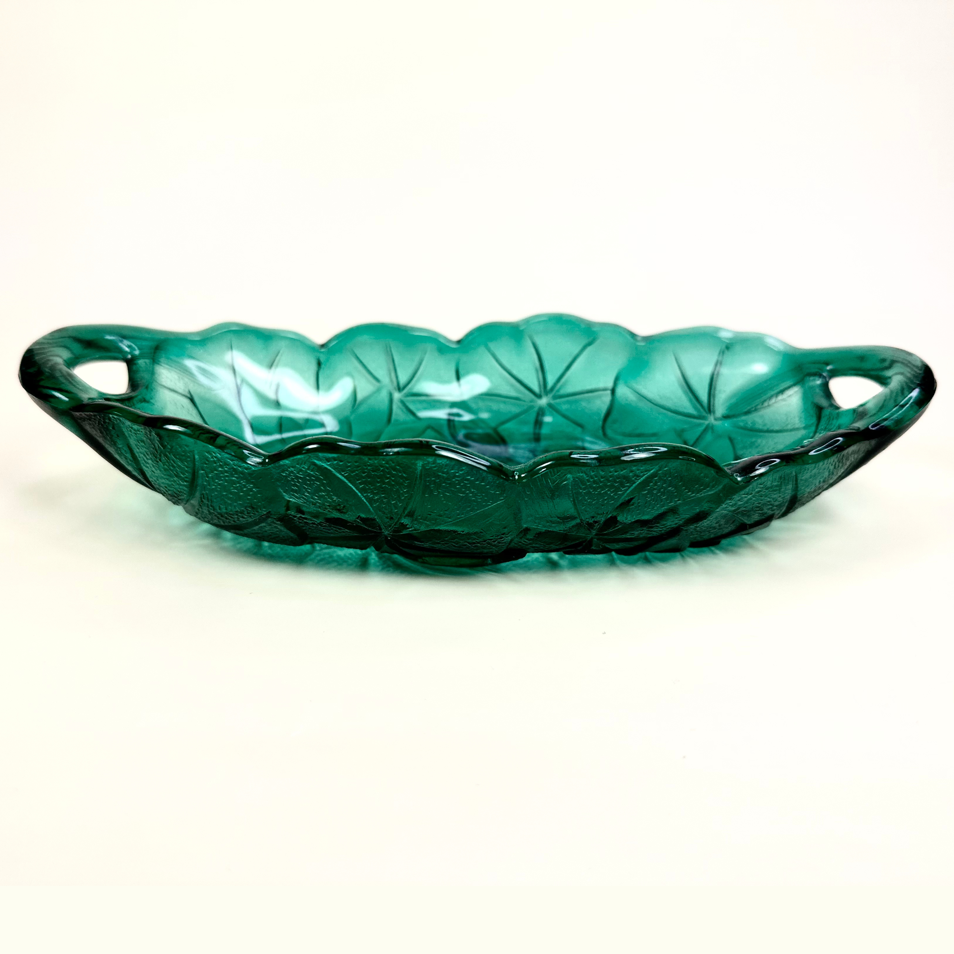 Emerald Green Floral Catchall