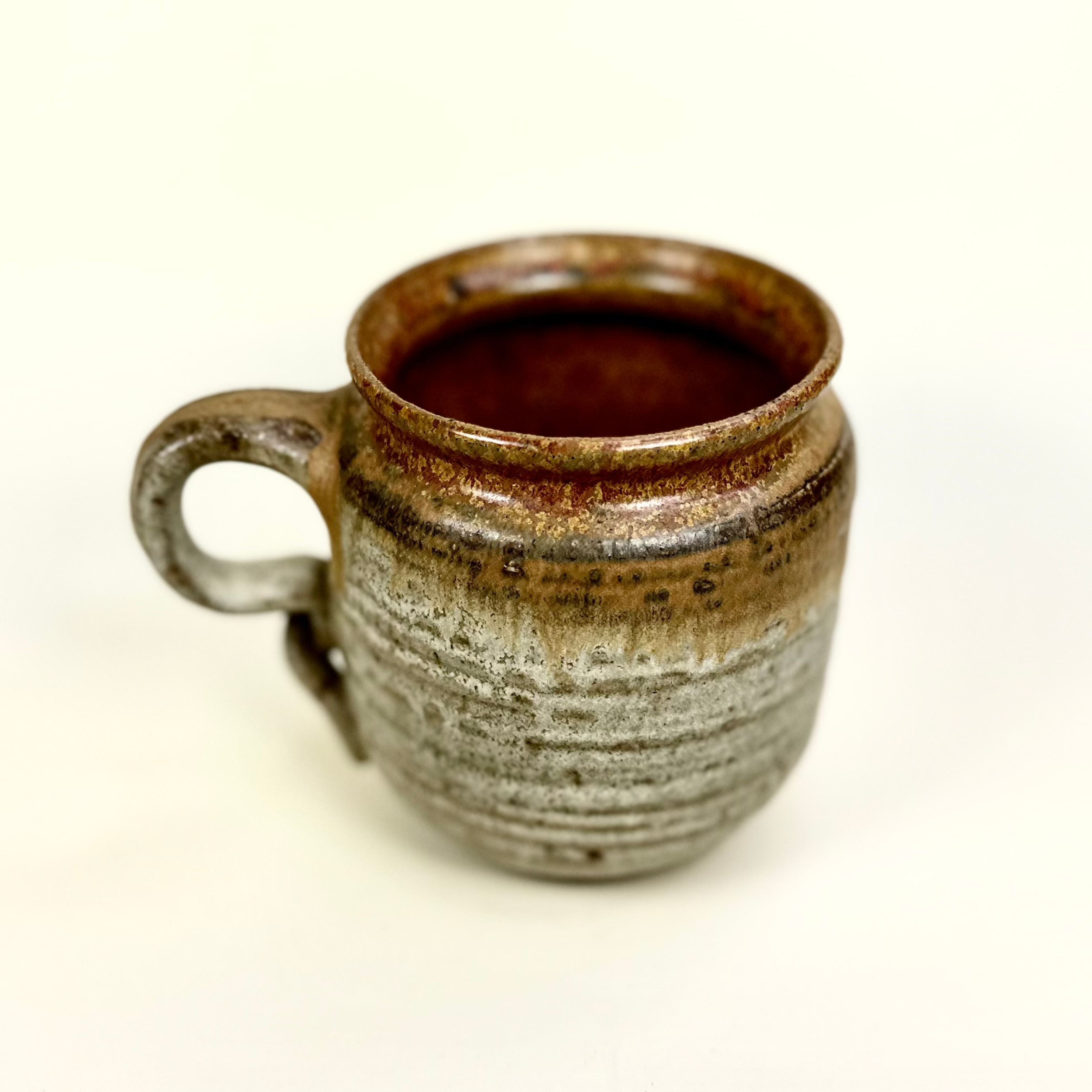 Studio Pottery Mug-Khaki