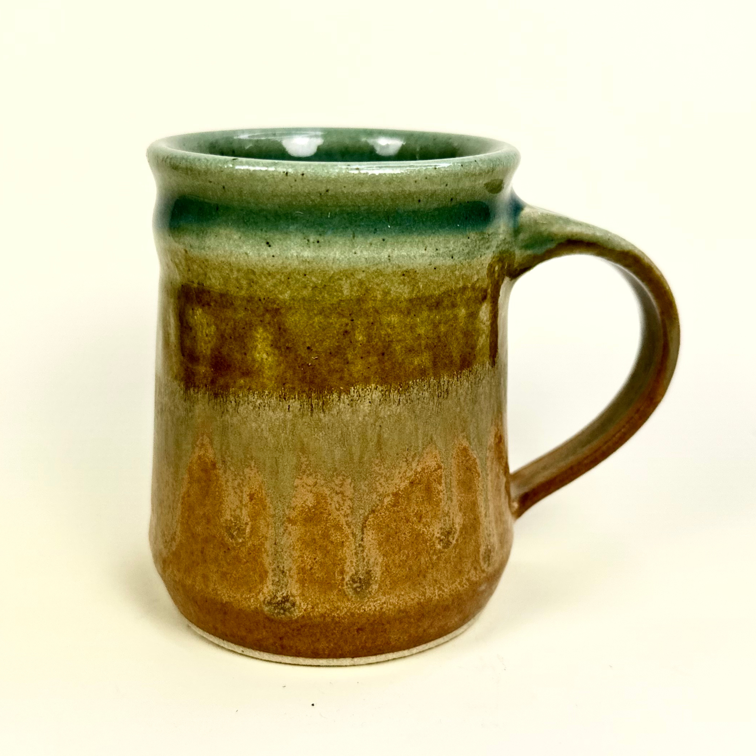 Studio Pottery Mug-Turquoise
