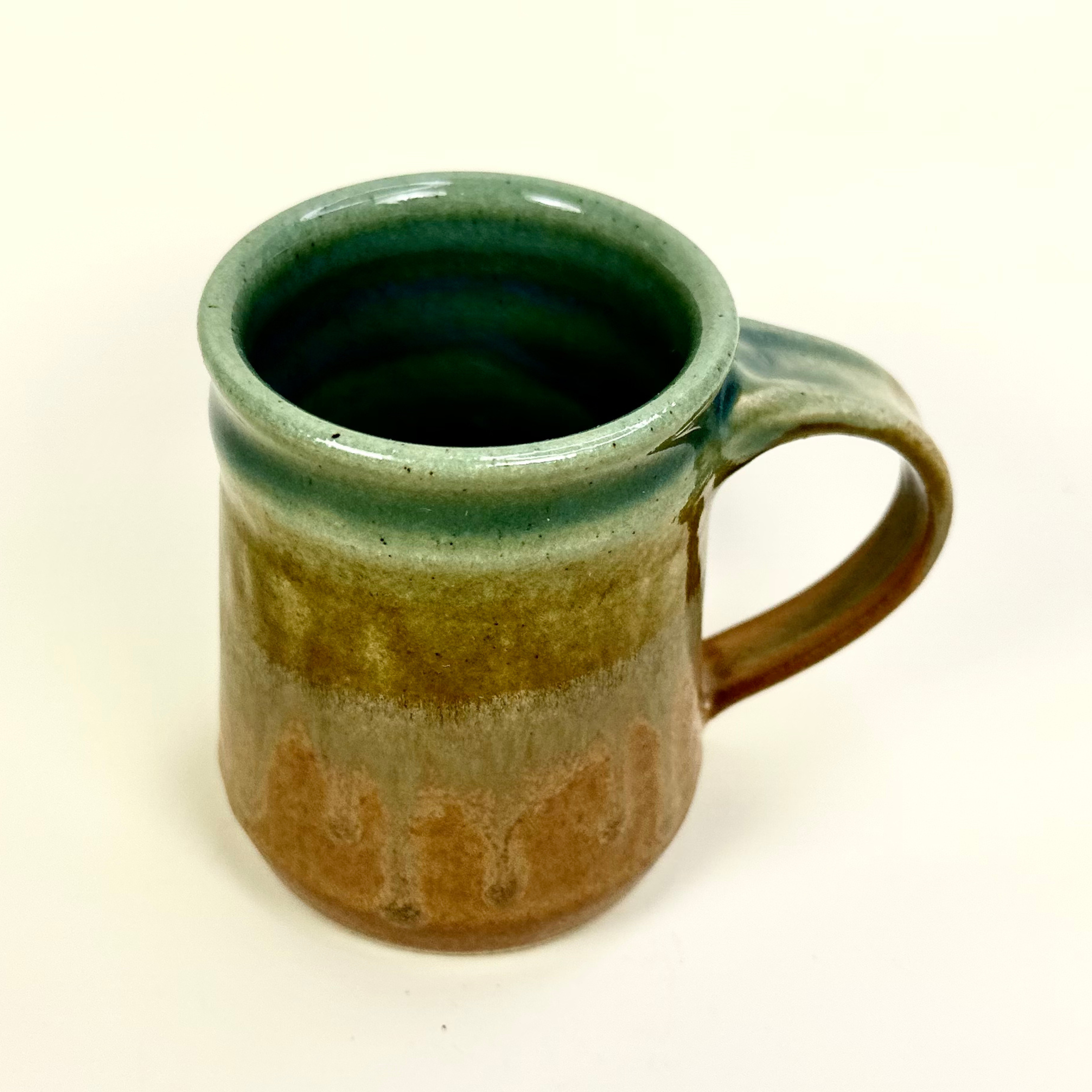Studio Pottery Mug-Turquoise