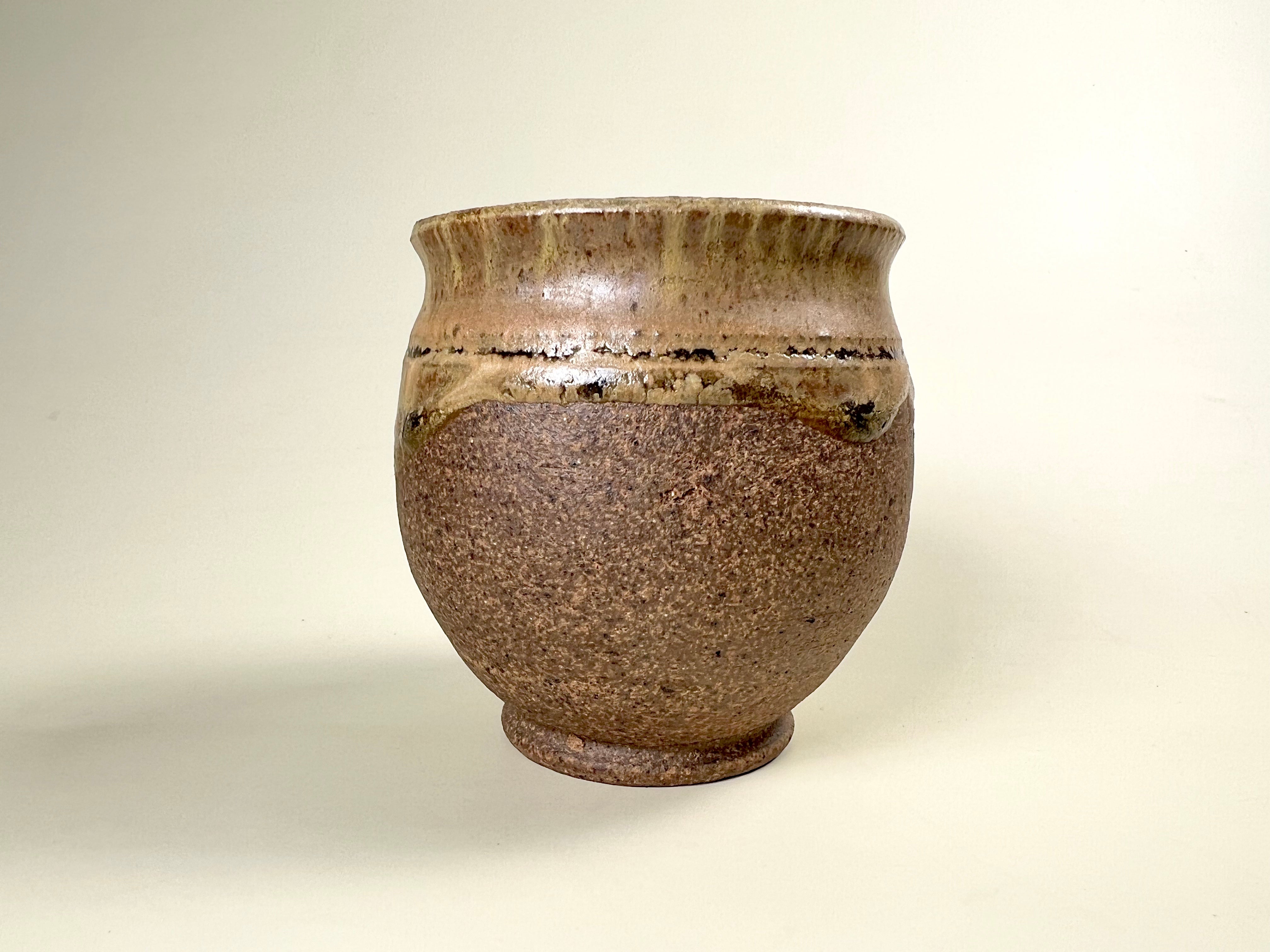 Mini Caramel Color Studio Pottery Vase