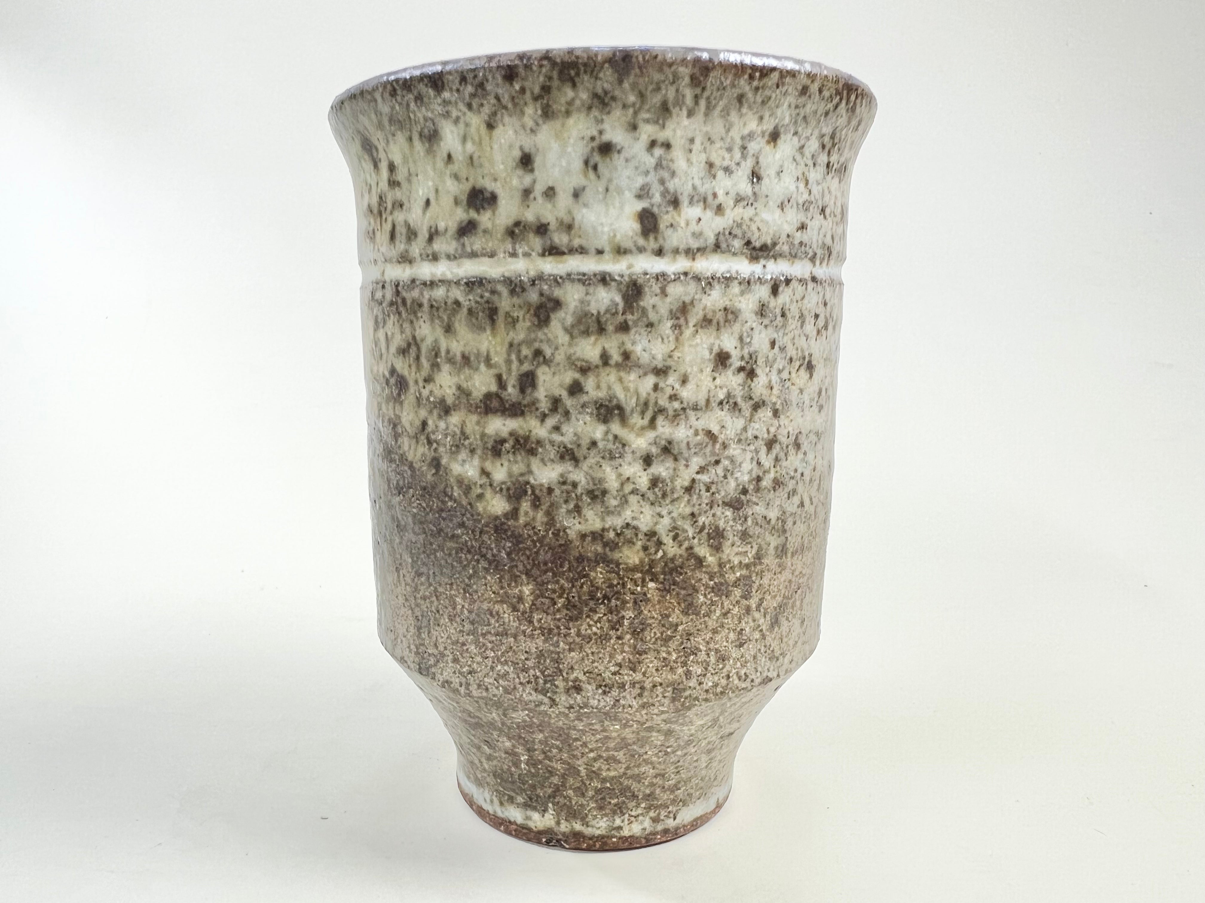 Small Brown Studio Pottery Vessel