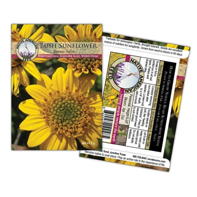 Bush Sunflower Seed Packet